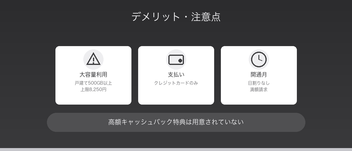 BB.excite光 Fitのデメリット・注意点