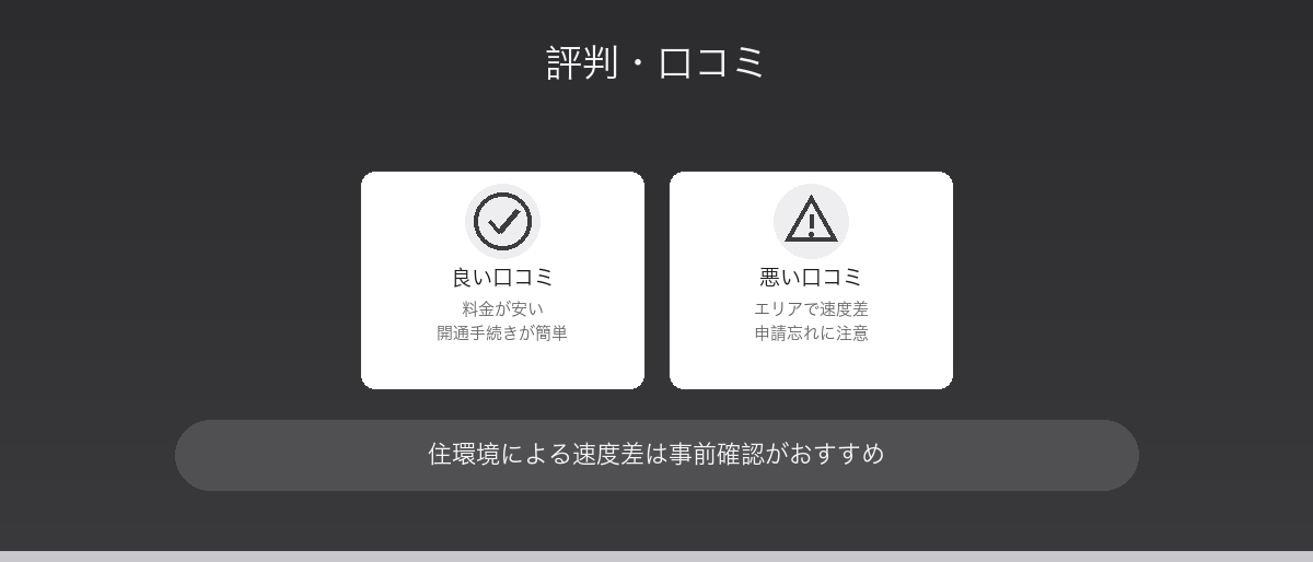 とくとくBBホームWi-Fiの評判・口コミ