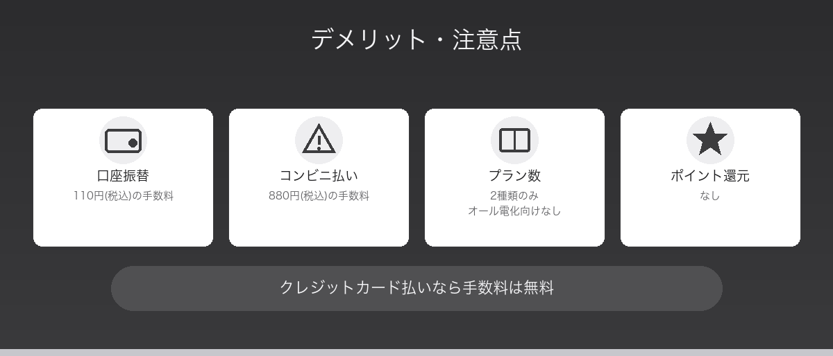デメリット・注意点