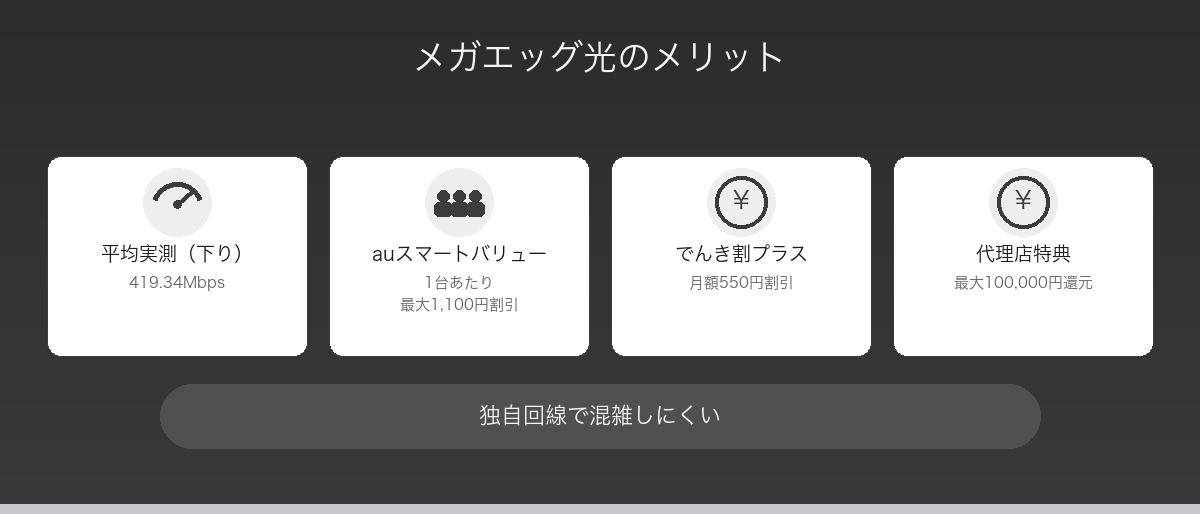 メガエッグ光のメリット